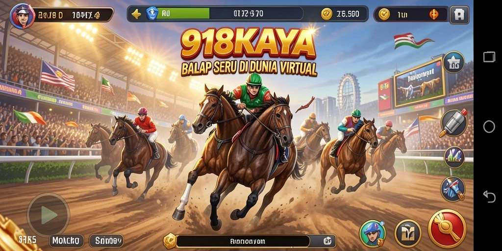 Tampilan menarik gameplay balap di 918KAYA