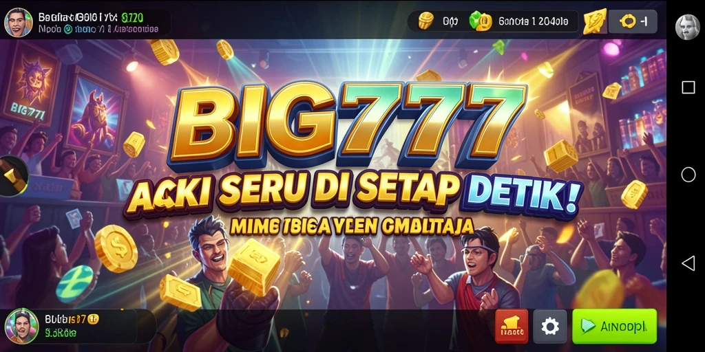 Tampilan seru dari gameplay BIG777 yang mendebarkan.