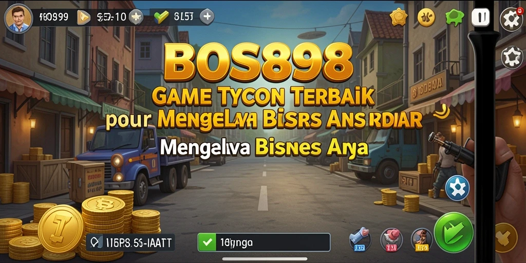 Screenshot utama menampilkan pemain membangun kerajaan bisnis dalam BOS898.