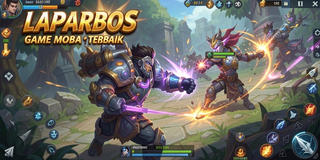 Gameplay seru dan strategis dalam <strong>LAPARBOS</strong> saat pertarungan berlangsung.