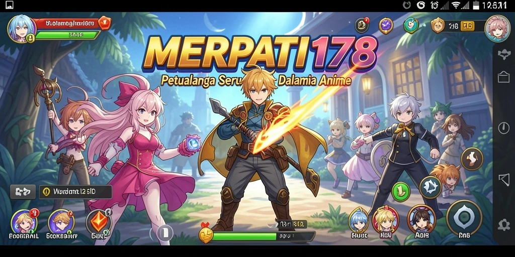 Tangkapan layar gameplay seru di MERPATI178 dengan karakter Anime.