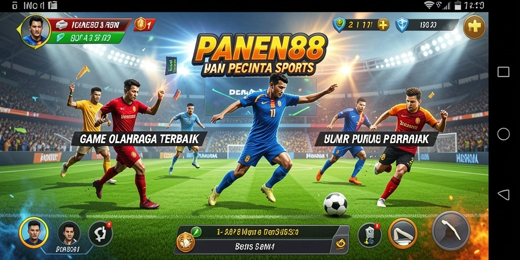 Tampilan menarik saat bertanding dalam game olahraga PANEN88.