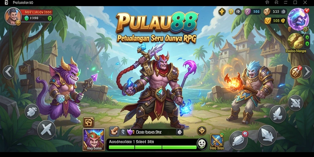 Screenshot PULAU88 menampilkan pertarungan epik dalam dunia RPG yang menakjubkan.