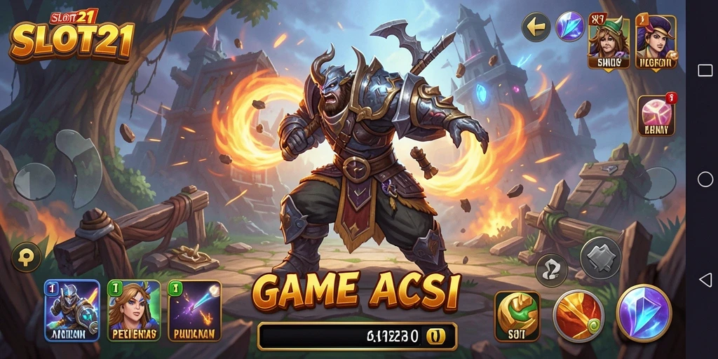 Gameplay SLOT21 yang penuh aksi dan petualangan.