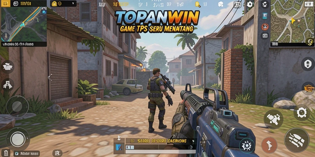 Tampilan permainan <strong>TOPANWIN</strong> yang intens dalam mode TPS.