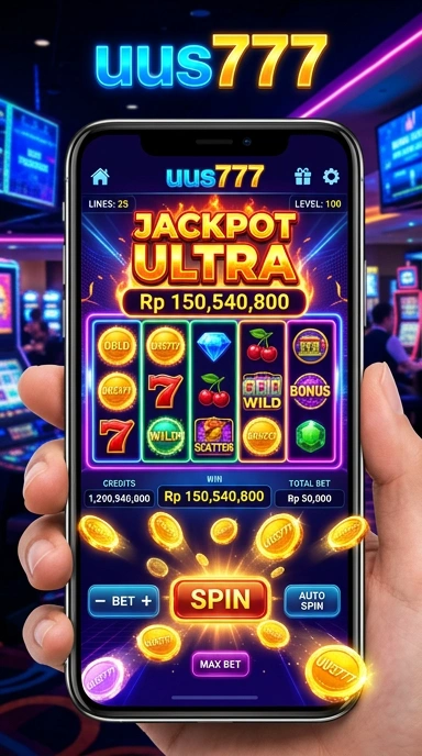 Tampilan utama aplikasiuus777 yang sederhana dan menarik.